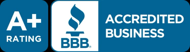 Better Business Bureau accredited business, A+ rating
